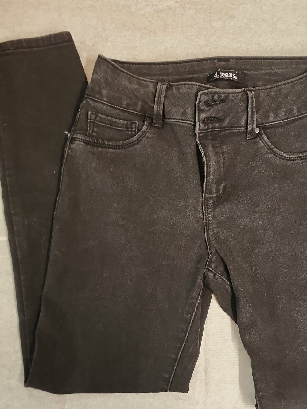 d. jeans Black Washed Skinny Jeans